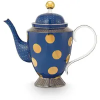 Pip studio Theepot Dot Delight Navy-Gold 1,25 L