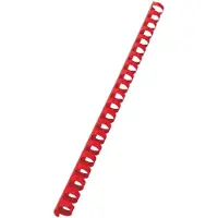 GBC Plastic ordnerruggen rond, Accessoires voor bindmachines, Rood