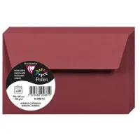 Clairefontaine Stuifmeel van enveloppe 90x140 mm, bordeaux