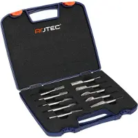 Rotec OPTI-LINE HM Stiftfrezenset | 10-dlg | Z6 | B | C | F | G en L / ø9,6 en 12,7 - 445.99.0100