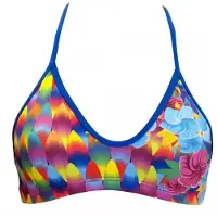 Turbo Surf And Flower Bikinitop