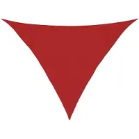 vidaXL Zonnezeil 160 g/m² 3,5x3,5x4,9 m HDPE rood