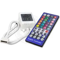 LedLoket RGB + Warm wit 8A LED strip controller | inclusief IR -afstandsbediening