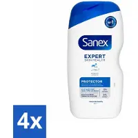 Sanex Douchecrème Expert Skin Health Protector 400 ml - Voordeelverpakking - 4 stuks
