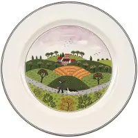 Villeroy & Boch 6x Villeroy & Boch Ontwerp Naif, Bord, Veelkleurig