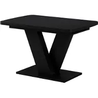 Vicco Eettafel Fenaro Zwart 120-160 x 80 cm uitschuifbaar, Model 58000