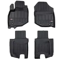Frogum Geschikt voor HONDA JAZZ III 2007-2014 - Automatten Set - TPE Rubber - 6 cm Hoge Rand - Geurloos