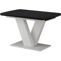 Vicco Eettafel Fenaro Zwart/Wit 120-160 x 80 cm uitschuifbaar, Model 58001