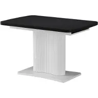 Vicco Eettafel Fenaro, Zwart/Wit, 120-160 x 80 cm uitschuifbaar