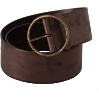 Dolce&Gabbana Leren Riem Bruin Model