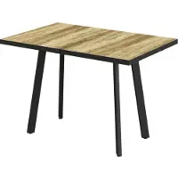 Vicco Eettafel Tisko, Eiken rustiek/Zwart, 120-160 x 80 cm met uitschuifbaar tafelblad
