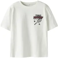 Name it KIDS T-shirt met backprint wit Jongens Katoen Ronde hals Backprint - maat 122/128