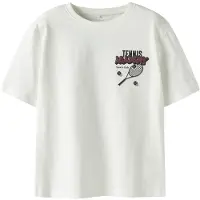 Name it KIDS T-shirt met backprint wit Jongens Katoen Ronde hals Backprint - maat 116