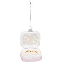 House Vitamin Christmas decoration christmas hanger marry me rings pink/ white/ gold -