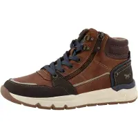 Mustang Veterboots 'Mart' marine / cognac / donkerbruin