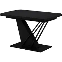 Vicco Eettafel Fenaro Zwart 120-160 x 80 cm uitschuifbaar, Model 58019