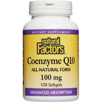 Natural Factors - Co-enzym Q10 100 mg, 120 zachte capsules
