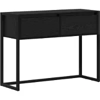 vidaXL Bijzettafel Zwart Eiken 100 x 36 x 75 cm Bewerkt hout