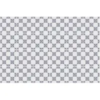 Wallfluent Tegelstickers - Geometrie In Symmetrie Tegelfolie - Set van 24 stuks 15 x 15 cm - Wit Keuken Tegelstickers - Achtergronden En Patronen Tegelstickers WC