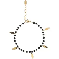 Faina Armband goud / zwart