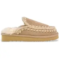 Mou Dames Bruine Eskimo Leren Klompen (36), Leer, Plat, Geen, Casual MU.FW101125A