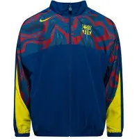 Nike FC Barcelona Woven Trainingsjack 2025-2026 Donkerblauw Geel Rood