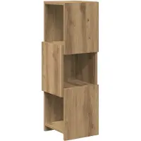 vidaXL Hoekkast 25,5x25x80cm Bewerkt hout Artisan Eiken