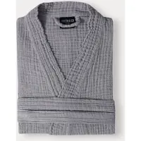 Fresh & Co Badjas Mousseline Katoen - Grijs L/XL