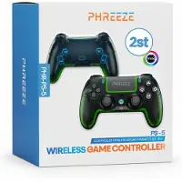 Phreeze 2x Controller geschikt voor Playstation 5, PS5 - Draadloze Controller - Draadloos - Macro knoppen - Transparant - RGB Verlichting - Origineel