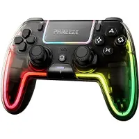 Phreeze - Controller geschikt voor PlayStation 5 - PS5 Controller - Draadloos - Macro knop - RGB Verlichting - Pro Controller - Transparant