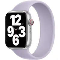 Apple Siliconen solobandje voor de Watch | 44/45/46/49 mm - Maat 12 - Purple Fog