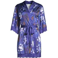 Ted Baker Taylor 1pk Kimono Dark Blue Digital Print Maat: XXL | Badjassen Outlet | Dames | Blauw