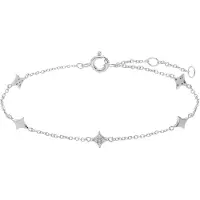 Lucardi Armband 'Modernes Basic' zilver