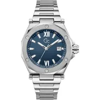 Gc Analoog horloge 'Legacy Sleek' navy / zilver