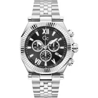 Gc Analoog horloge 'Atlas' zwart / zilver