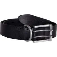 John Varvatos 34mm - Harrison Double Prong Roller Black Size: 32 | Belts Outlet | Heren | Zwart