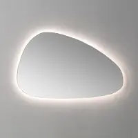 Sanilux Spiegel Organisch 120cm Met LED Verlichting Incl. Spiegelverwarming
