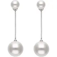 Faina Oorbellen zilver / wit
