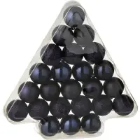J-Line Kerstbal Blauw D 4 Cm 24 Stuks