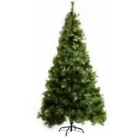 HOMCOM Kunstkerstboom 210 cm kunstkerstboom met 505 spikes kerstboom
