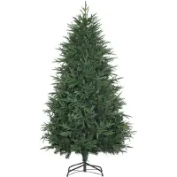 HOMCOM Kerstboom, kunstspar, realistisch uiterlijk, snelle montage, kunststof,