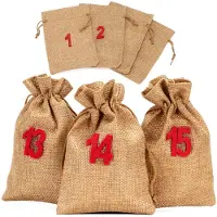 Springos Adventskalender | 24 lades | Stof | Zakjes