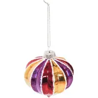 Housevitamin Kerst Ornament – Xmas Ball – Glas – Multi Colour – 8x8 cm | Trend van het Jaar