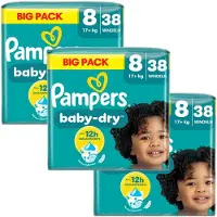 Pampers - Baby Dry - Maat 8 - Maandbox - 114 Stuks - 17+ KG