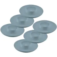 Westmark 6 eierdopjes, rond, stapelbaar, ø 10 cm, hoogwaardige kunststof, Punto, Blauw, 206222EB