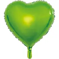 Wefiesta Folieballon Hart 45 Cm Lichtgroen