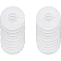 LONGZIMING -Set van 20 Ronde Kleerhanger Maatverdelers – Wit Kunststof, Personaliseerbaar voor Maat, Kleur en Artikelnummers, Voor Kledingwinkels en Thuisgebruik