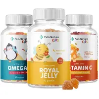 FutuNatura Kids Bijtjes Set met Omega-3, Royal Jelly en Vitamine C 150 St