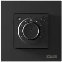 Grand Meyer Elektronische thermostaat MST-9n Zwart, compatibel met twee maten (46×46 of 56×56 mm),