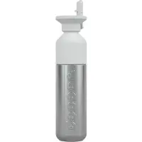 Dopper Flip Straw White + Steel 490ml Bundel